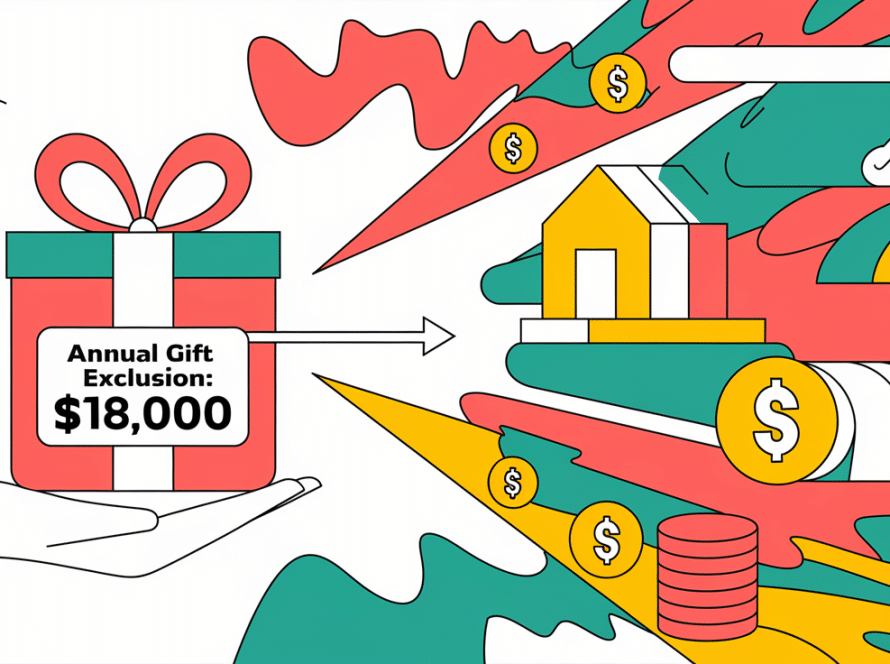 Line art drawing of a hand giving a gift box with an arrow pointing out.