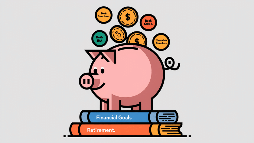 A piggy bank overflowing with coins, representing maximized net pay through post-tax deductions.