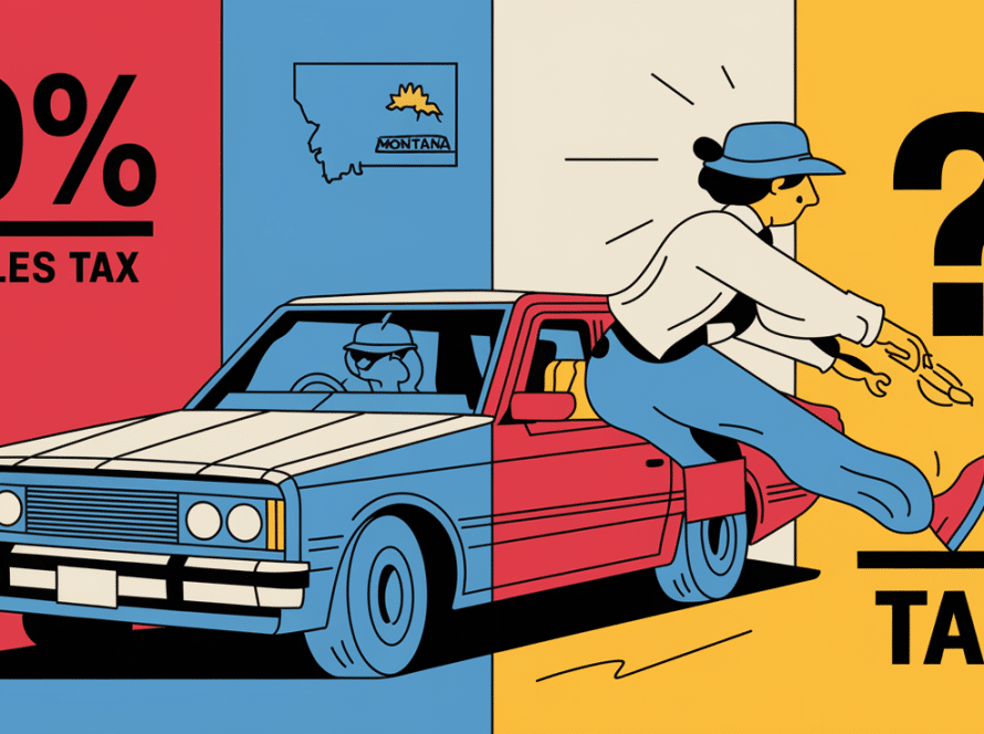 A person driving a car across state lines, encountering use tax.